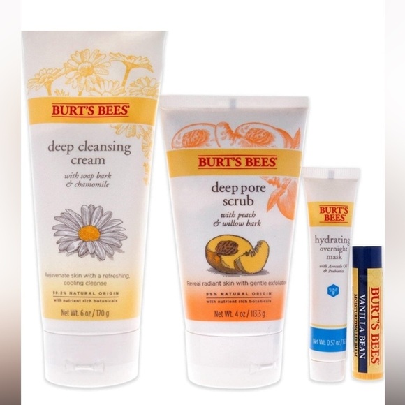 Burt's Bees Face Essentials Gift Set - 4pk - Picture 1 of 14